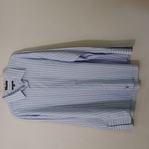 Nordstrom Men's Size 19/36 Striped Buttondown, worn with cuff links